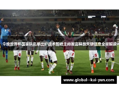 今晚世界杯国家队名单出炉战术前瞻主帅发言释放关键信息全景解读