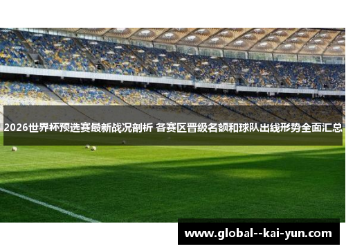 2026世界杯预选赛最新战况剖析 各赛区晋级名额和球队出线形势全面汇总 2026世界杯预选赛最新战况剖析 各赛区晋级名额和球队出线形势全面汇总